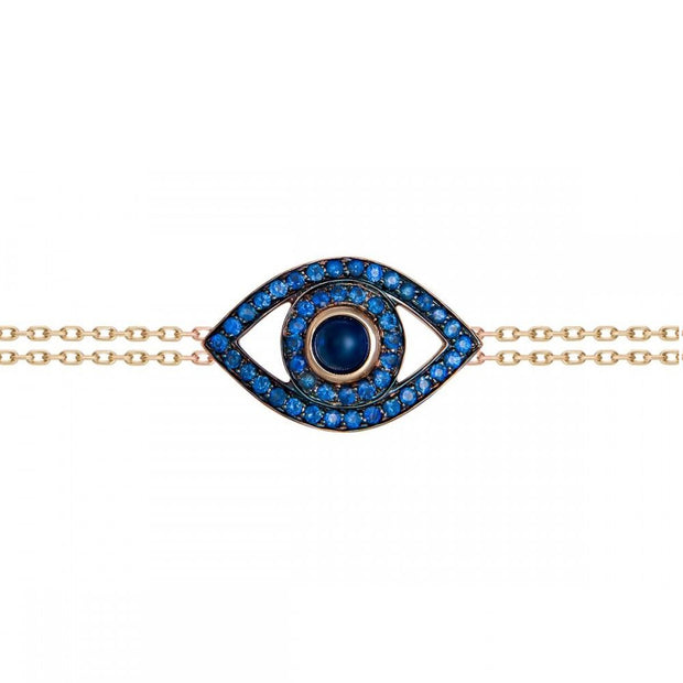 Sapphire Evil Eye Bracelet