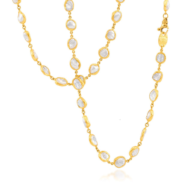 24K Pearl Necklace