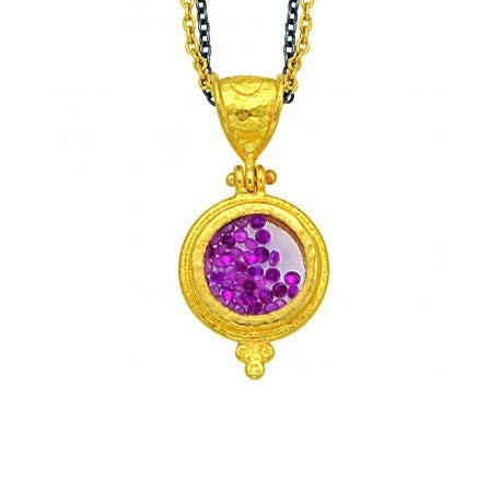 24K Ruby Pendant