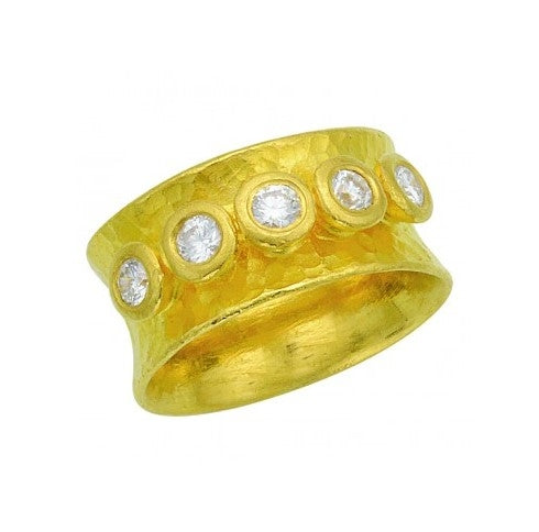 24K Diamond Ring