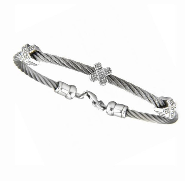 Diamond Cable Bangle