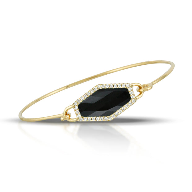 Black Onyx and Diamond Bracelet