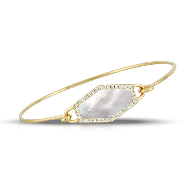 Mother of Pearl and Diamond Bracelet