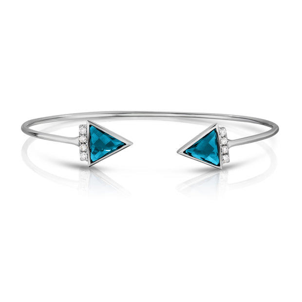 London Blue Topaz and Diamond Bracelet