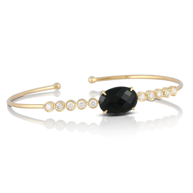 Black Onyx and Diamond Bracelet