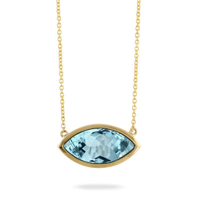 Blue Topaz Necklace