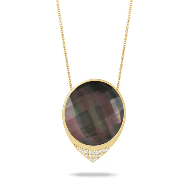 Mother of Pearl and Diamond Necklace