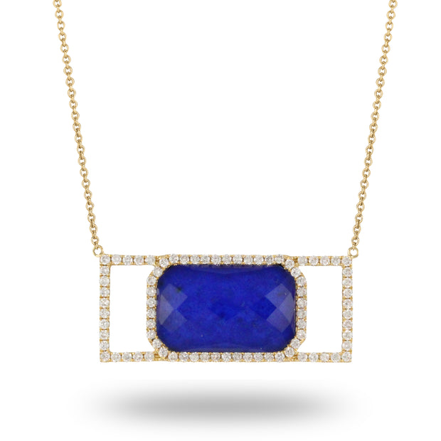 Lapis and Diamond Necklace