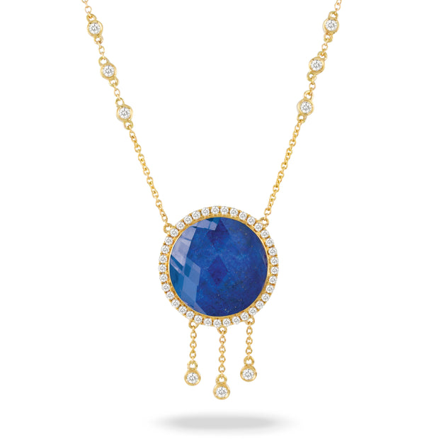 Lapis and Diamond Necklace