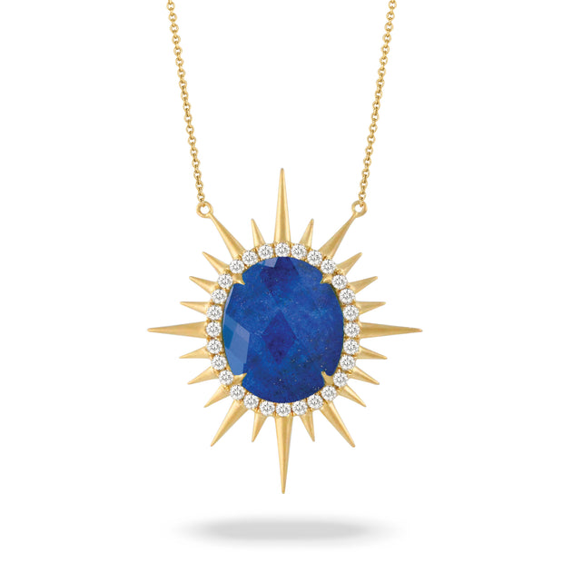 Lapis and Diamond Necklace