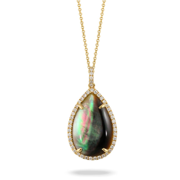 Mother of Pearl and Diamond Pendant