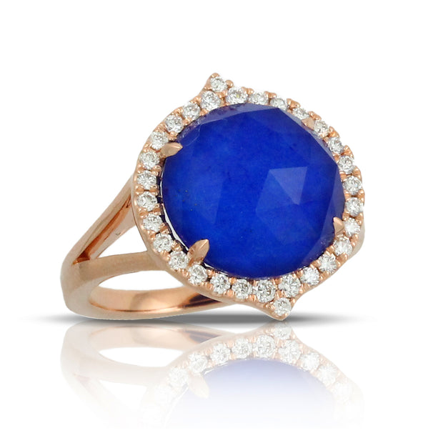 Lapis and Diamond Ring